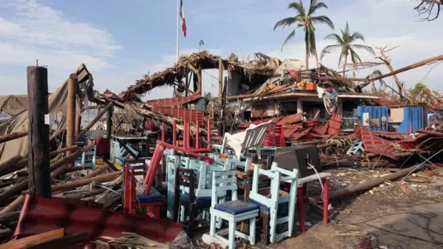 Imagem ilustrativa da notícia Vídeo: furacão deixa mortos e desaparecidos em Acapulco