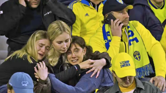 Imagem ilustrativa da notícia Bruxelas: Suécia x Bélgica é suspenso após ataque terrorista