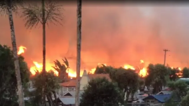 Imagem ilustrativa da notícia Vídeo: Incêndio de grande proporção é registrado em Cametá