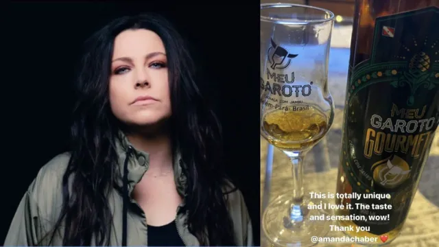 Imagem ilustrativa da notícia Amy Lee, de Evanescence, elogia Cachaça de Jambu nas redes