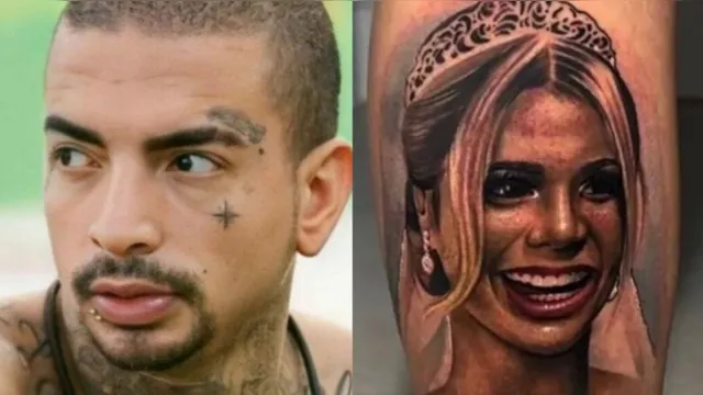 Imagem ilustrativa da notícia  MC Guimê cobre tatuagem com rosto de Lexa após separação