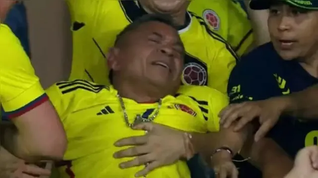 Imagem ilustrativa da notícia Pai de Luis Díaz chora após gols do filho contra o Brasil
