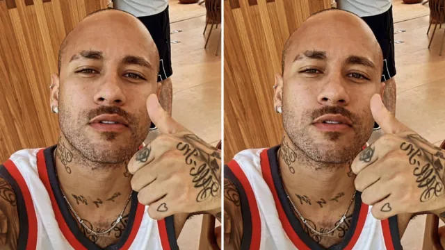 Imagem ilustrativa da notícia Neymar muda o visual, aparece careca e choca web: "calvície"