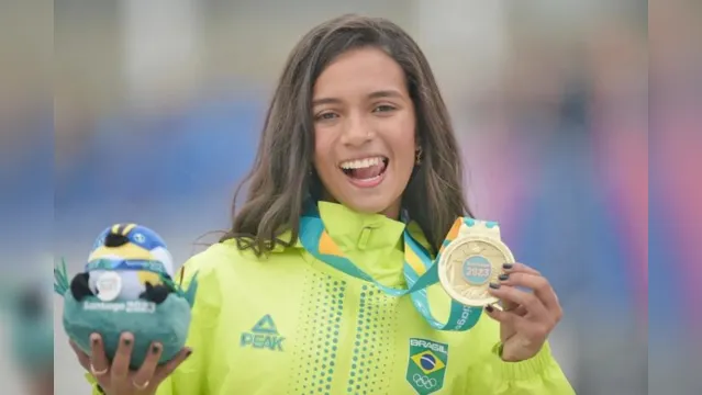 Imagem ilustrativa da notícia Rayssa Leal conquista o primeiro ouro do Brasil no Pan 2023