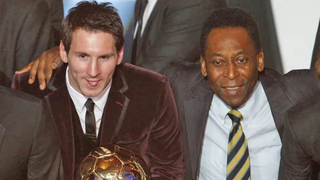 Imagem ilustrativa da notícia Messi ultrapassa Pelé em Bolas de Ouro com o oitavo prêmio