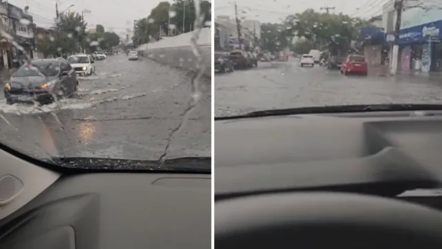 Imagem ilustrativa da notícia Alagou tua rua? Chuva complica trânsito em Belém