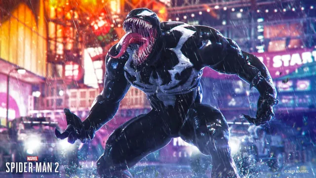 Imagem ilustrativa da notícia Novo trailer de Marvel's Spider-Man 2 traz luta contra Venom