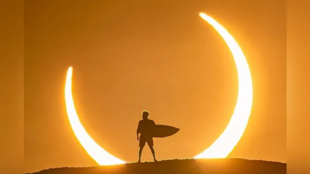 Imagem ilustrativa da notícia Ítalo Ferreira homenageia ouro olímpico com o eclipse solar