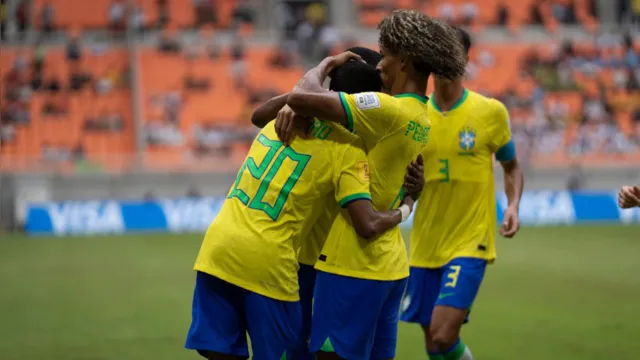 Imagem ilustrativa da notícia Brasil aplica goleada histórica de 9 a 0 no Mundial Sub-17