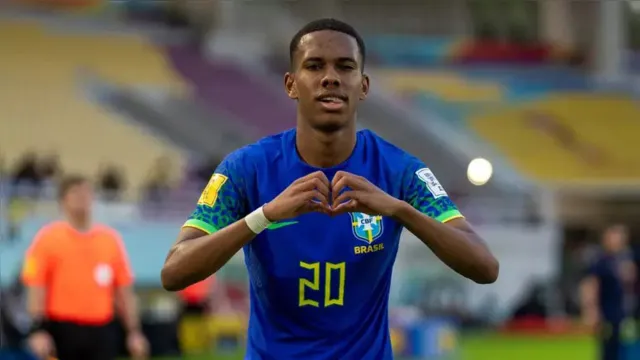 Imagem ilustrativa da notícia Palmeiras planeja futuro de Estevão, astro do Mundial Sub-17