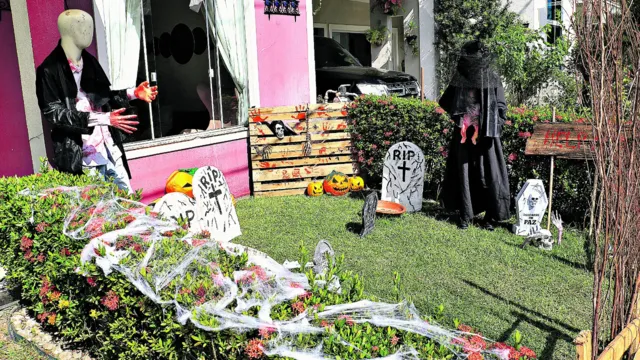 Imagem ilustrativa da notícia Halloween: artesãos fazem decoração com material reciclado