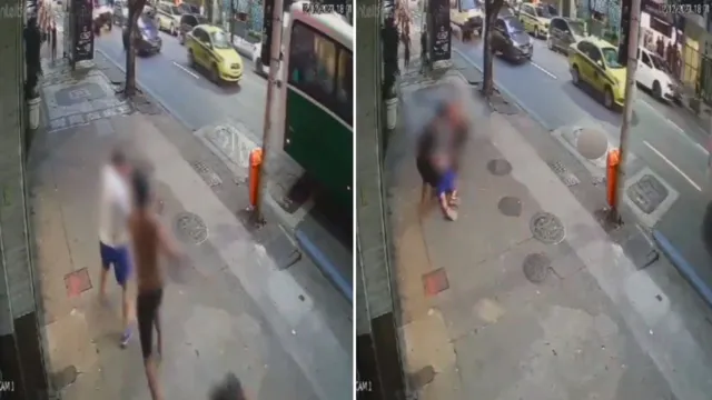 Imagem ilustrativa da notícia Vídeo: homem é agredido e roubado ao ajudar mulher no RJ