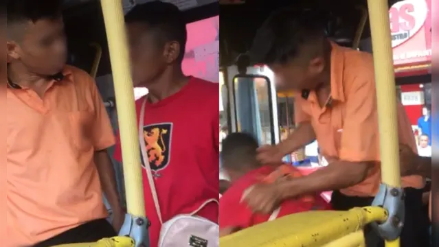Imagem ilustrativa da notícia Vídeo: motorista e passageiro trocam socos dentro de ônibus 