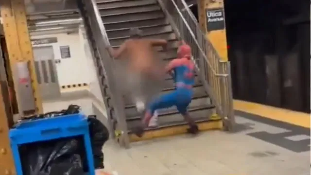 Imagem ilustrativa da notícia Vídeo: "Homem-Aranha" captura suposto ladrão após assalto