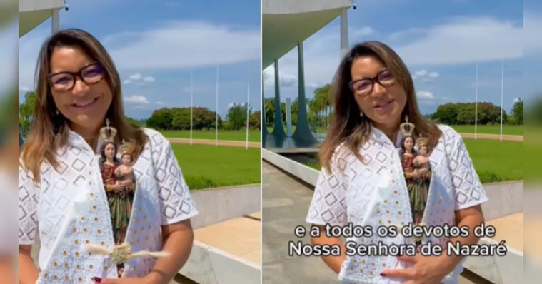Imagem ilustrativa da notícia Vídeo: Janja promete vir com Lula ao Círio de 2024