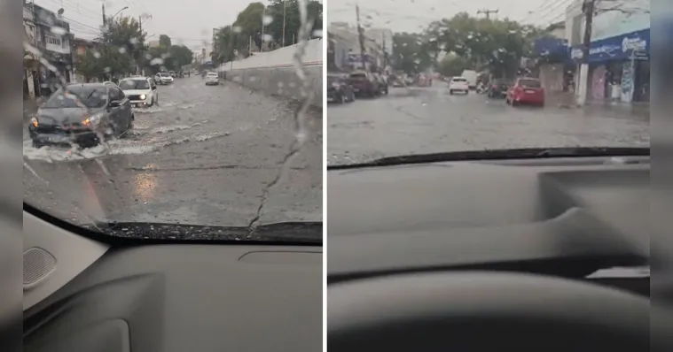 Imagem ilustrativa da notícia Alagou tua rua? Chuva complica trânsito em Belém