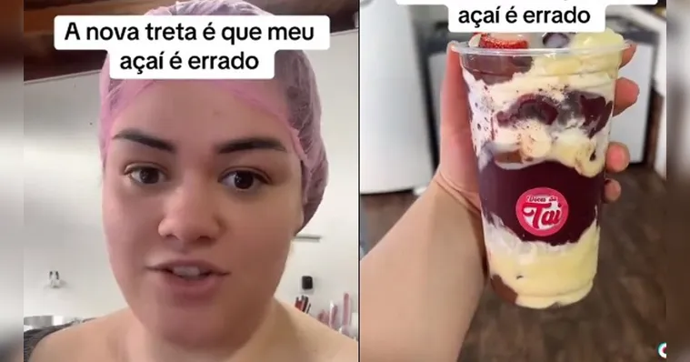 Imagem ilustrativa da notícia Vídeo: Mulher prepara açaí com Nutella e rebate paraenses