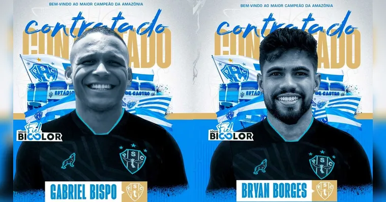 Imagem ilustrativa da notícia Paysandu anuncia mais dois reforços para a temporada 2024