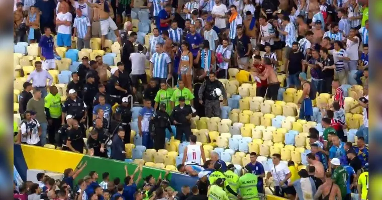 Imagem ilustrativa da notícia PMs e seguranças serão investigados por tumulto no Maracanã
