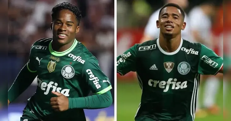 Imagem ilustrativa da notícia Do Verdão à Seleção: os números de Endrick e Gabriel Jesus