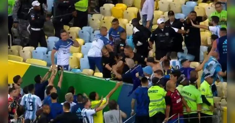 Imagem ilustrativa da notícia Pancadaria no Maracanã gera jogo de empurra entre CBF e PM