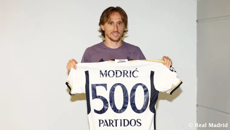 Imagem ilustrativa da notícia Modrić faz história e chega aos 500 jogos pelo Real Madrid