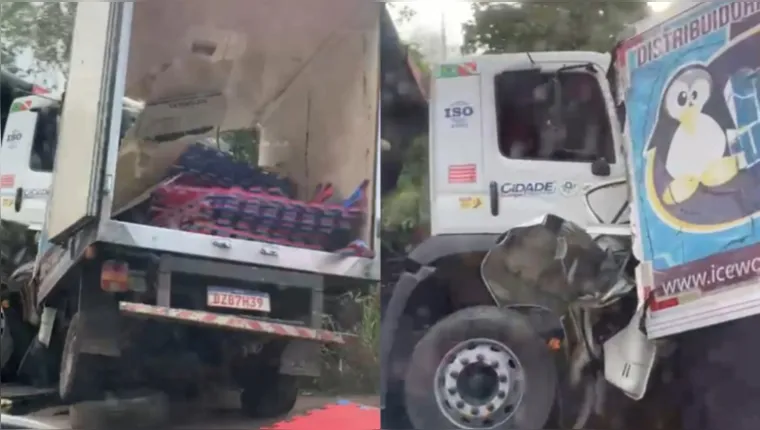 Imagem ilustrativa da notícia Acidente entre caminhões deixa três mortos na Alça Viária