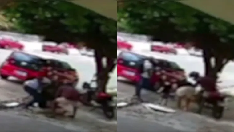 Imagem ilustrativa da notícia Vídeo: policial é assaltado e tem arma roubada na Pedreira
