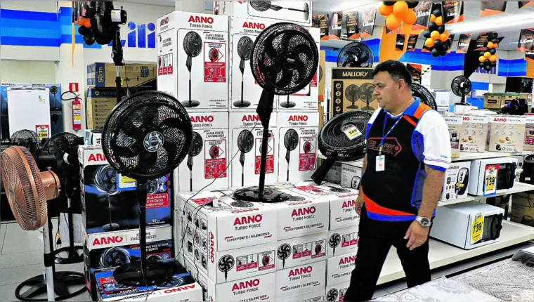 Imagem ilustrativa da notícia Calor faz aumentar a venda de ventiladores em Belém