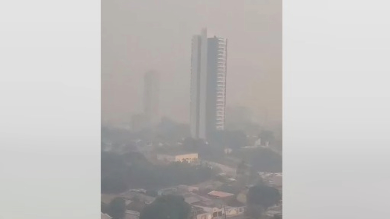 A poluição atmosférica está afetando em Santarém.