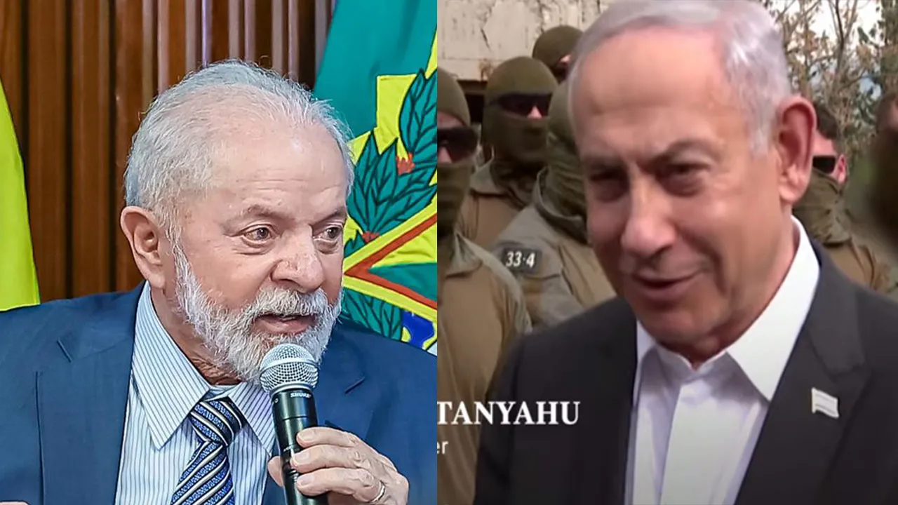 Lula e Binyamin Netanyahu.