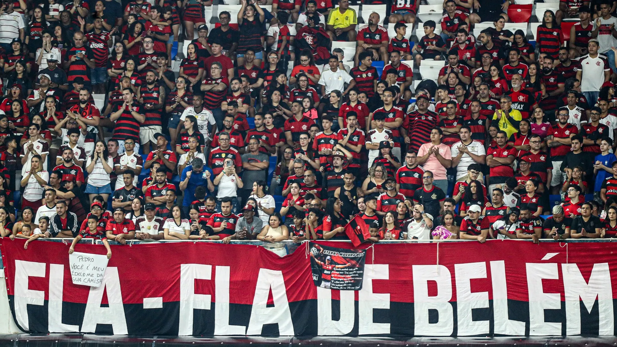 Mesmo jogando contra um adversário inexpressivo, Flamengo lotou o Mangueirão, na última quarta-feira (31).