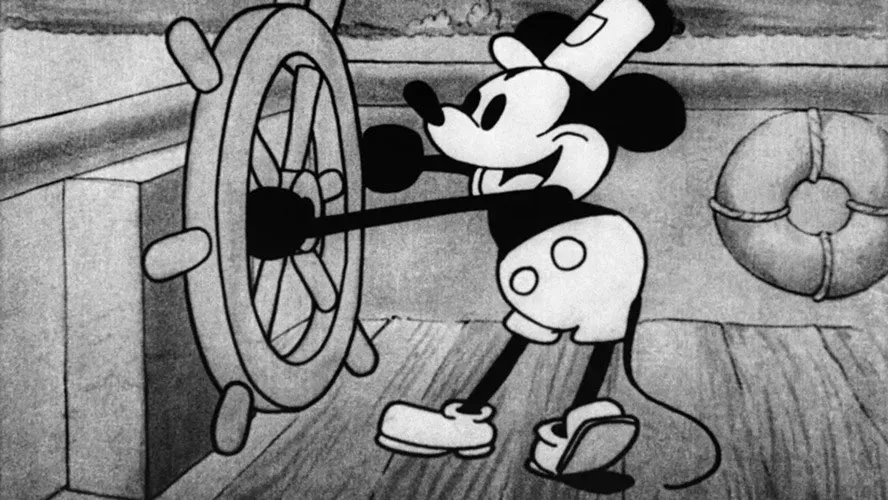 Versão muda e em preto e branco de Mickey Mouse passa ao domínio público neste 1º de janeiro de 2024.