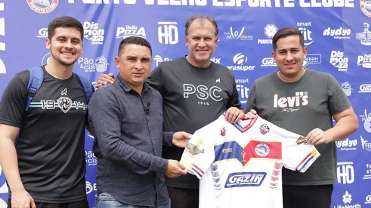 Vandick Lima recebeu camisa do Porto Velho e projeta parcerias para o Paysandu