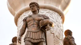 Escultura de Alexandre, o Grande, na Grécia