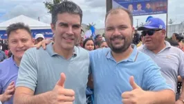 Rodrigo Amorim ao lado do governador do Pará, Hélder Barbalho