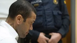 Daniel Alves durante julgamento