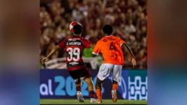 Flamengo e Nova Iguaçu, em partida válida pela segunda rodada do carioca, no Almeidão, em João Pessoa
