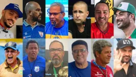 Técnicos dos 12 Clubes que vão disputar o Parazão 2024
