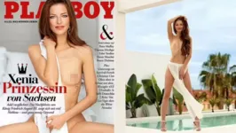 Uma princesa alemã fez história ao se tornar a primeira aristocrata a posar nua para a icônica revista "Playboy".