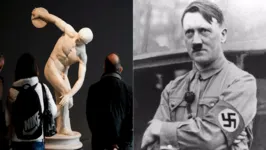 Escultura de mármore “Lancellotti Discobolus”, adquirida por Adolf Hitler, em 1938