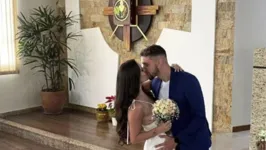 Zagueiro remista Ícaro se casou hoje pela manhã.