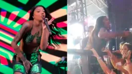 Ludmilla jogou água em fã durante show