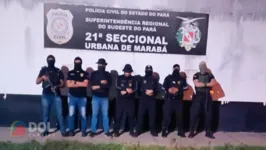 Equipe policial civil celebra a prisão e a solução de mais um caso