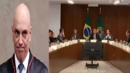 Alexandre de Moraes suspendeu o sigilo do vídeo que mostra uma reunião em que o então presidente Jair Bolsonaro (PL) convoca seus ministros.