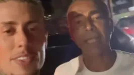 MC Daniel brinca após colisão com Romário