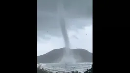 Tromba d’água registrada em Ilha de Santa Catarina