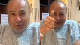 O ator Stênio Garcia no hospital Samaritano