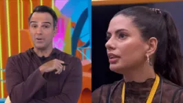 Fernanda debochou da produção do BBB 24 e levou uma invertida de Tadeu Schmidt ao vivo.