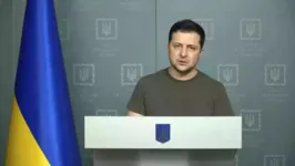 Zelensky concedeu entrevista coletiva em Kiev